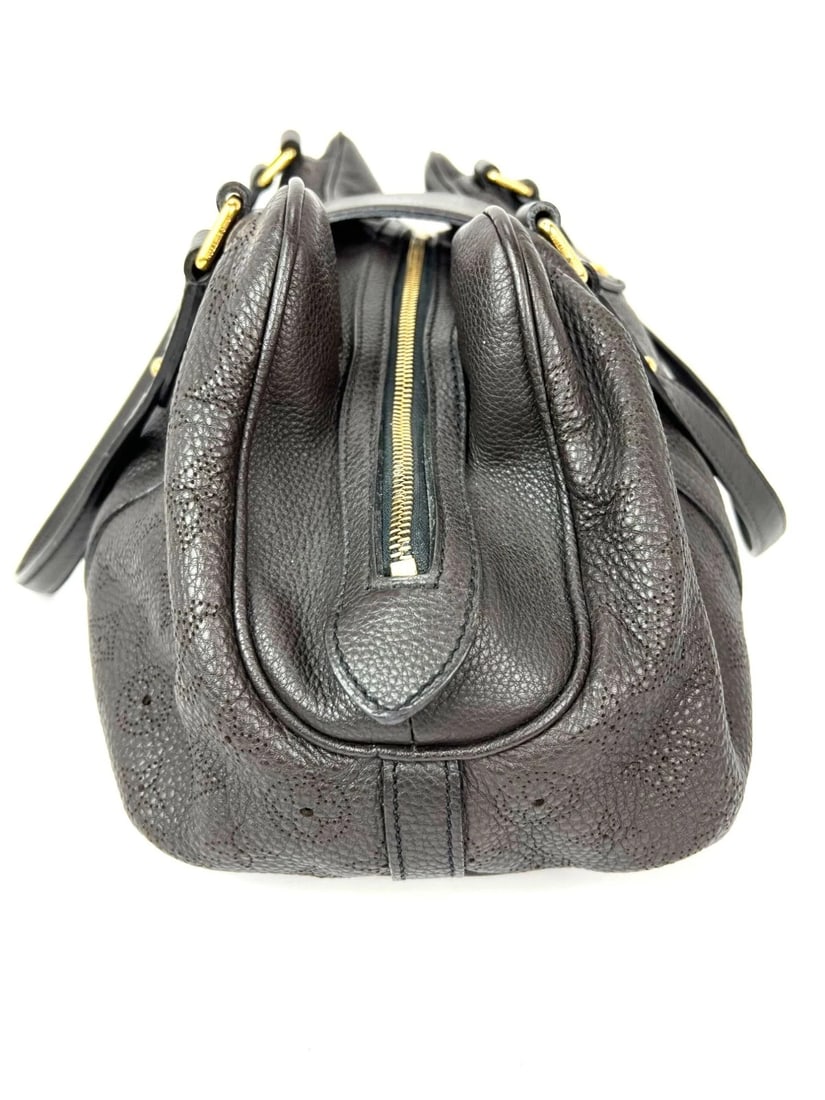 Louis Vuitton Lunar GM Mahina Dark Brown Leather Shoulder Bag - 10