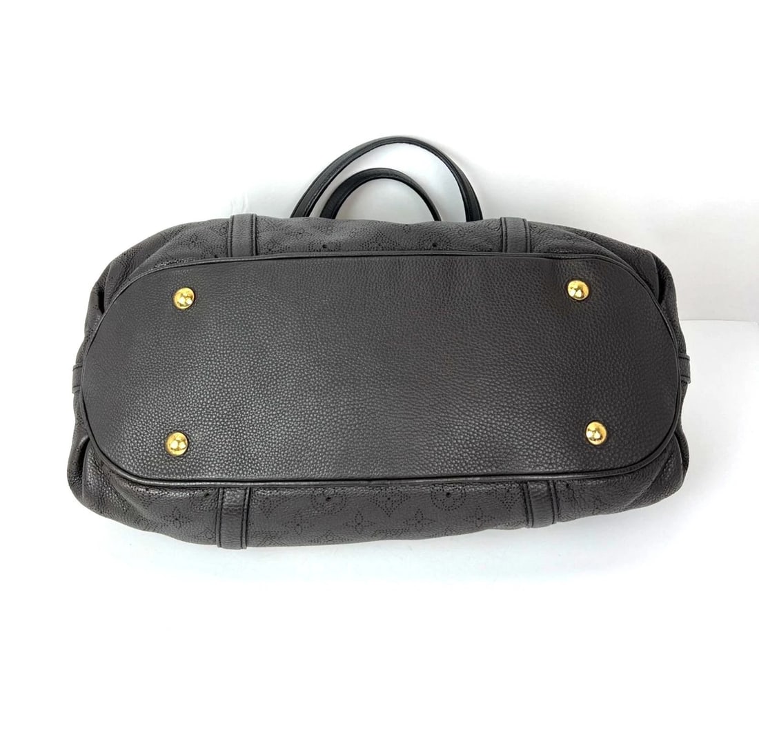 Louis Vuitton Lunar GM Mahina Dark Brown Leather Shoulder Bag - 3