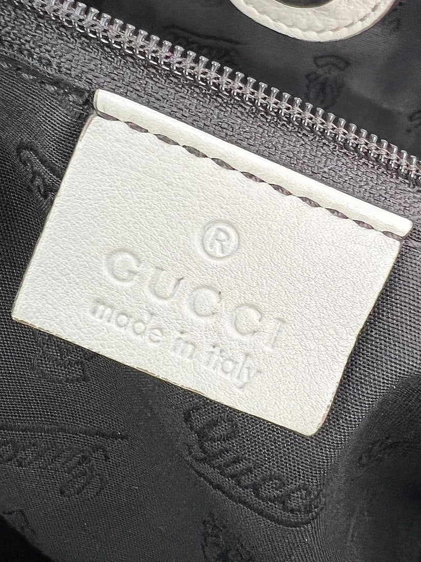 Gucci Sukey Medium Guccissima Leather Mystic White Tote - 4