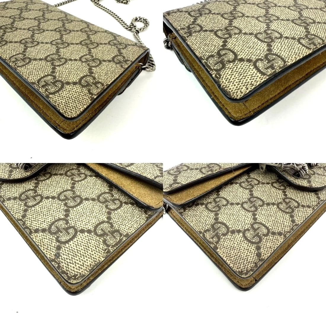 Gucci Dionysus Mini Bag GG Supreme Chain Crossbody Bag Clutch - 13