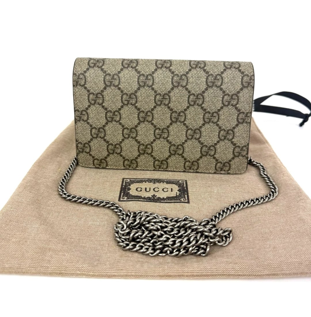 Gucci Dionysus Mini Bag GG Supreme Chain Crossbody Bag Clutch - 2