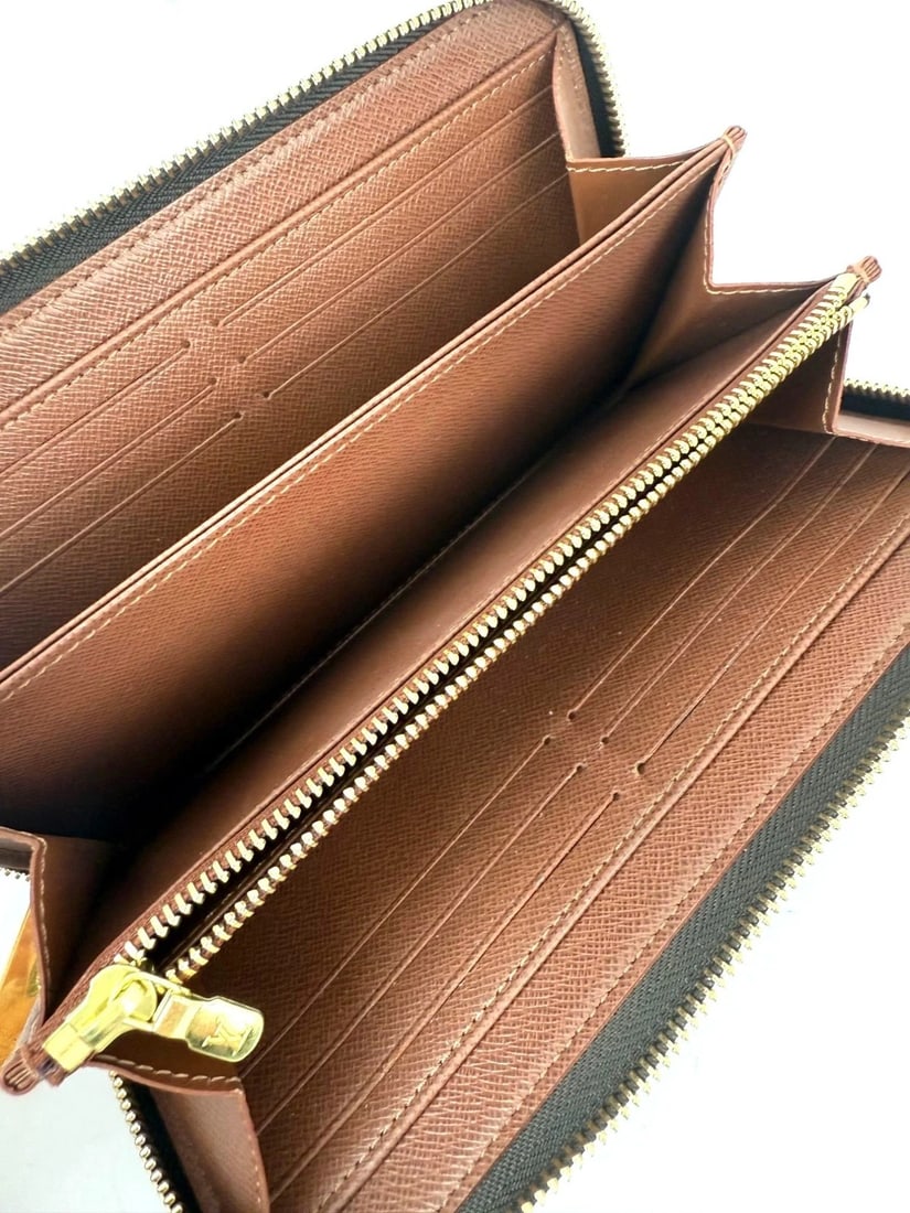 LOUIS VUITTON Zippy Monogram Leather Wallet Clutch - 5