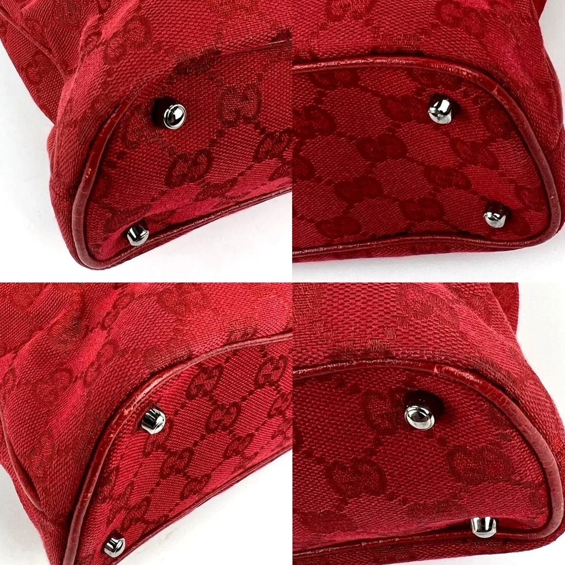 Gucci GG Canvas Red Shoulder Tote Bag - 13