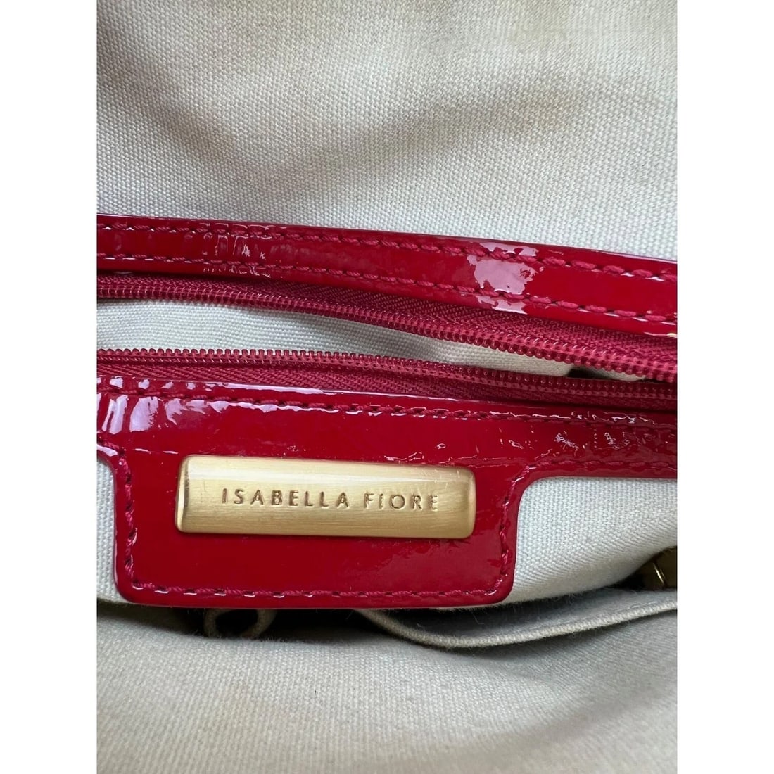 Isabella Fiore Red Patent Leather Hand bag - 12
