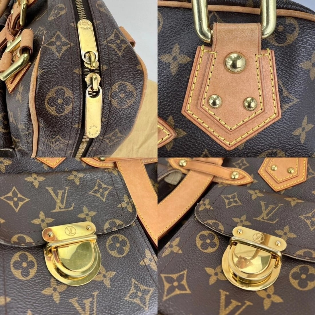 Louis Vuitton Manhattan GM Monogram Canvas Shoulder Hand Bag - 6