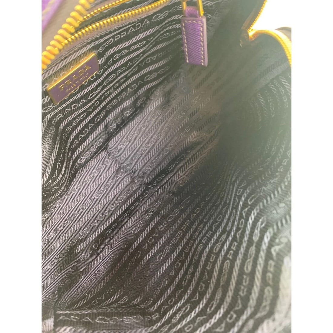 Prada Saffiano Leather Lux Small Top Handle Viola Purple Handbag - 3