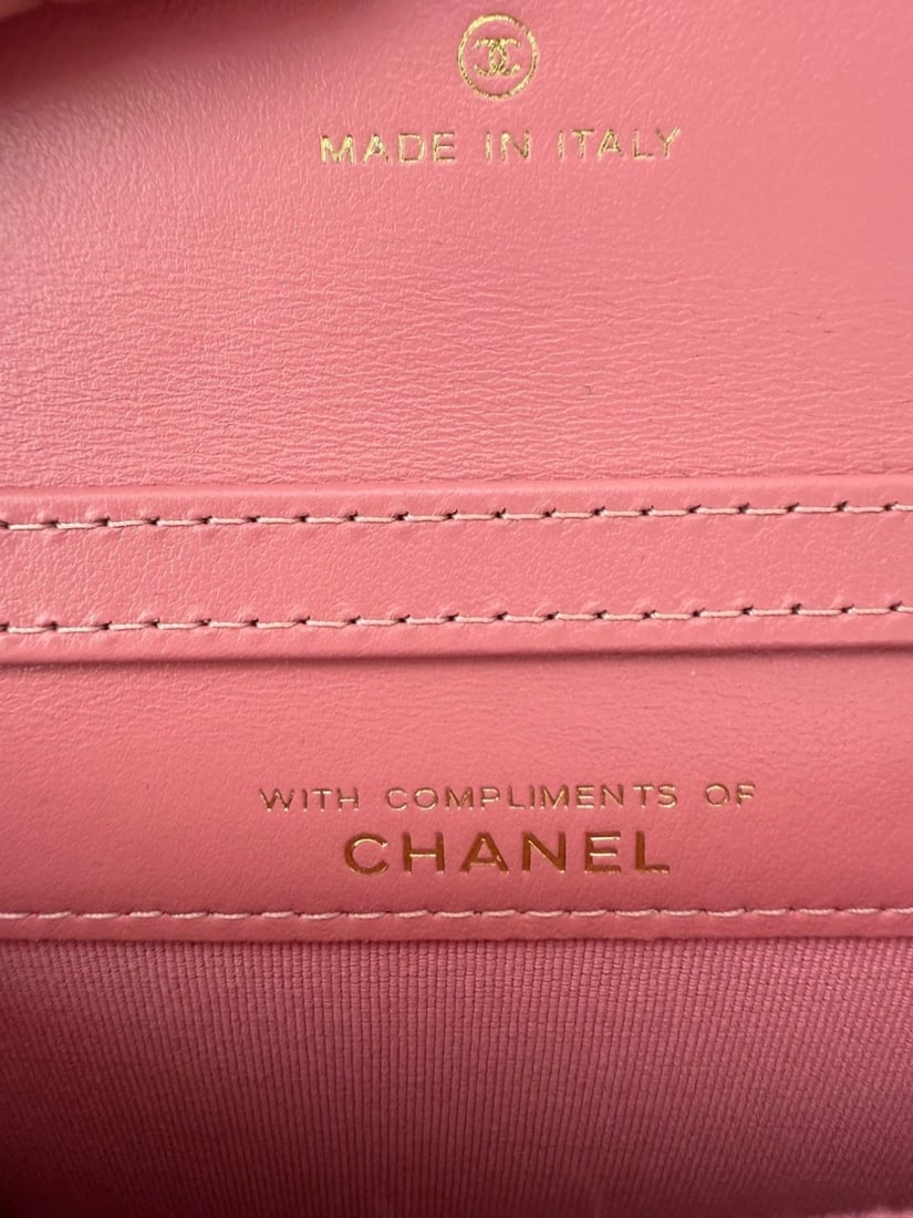 Chanel Tweed Quilted Mini Flap Pink Chain Waist Shoulder Bag - 10