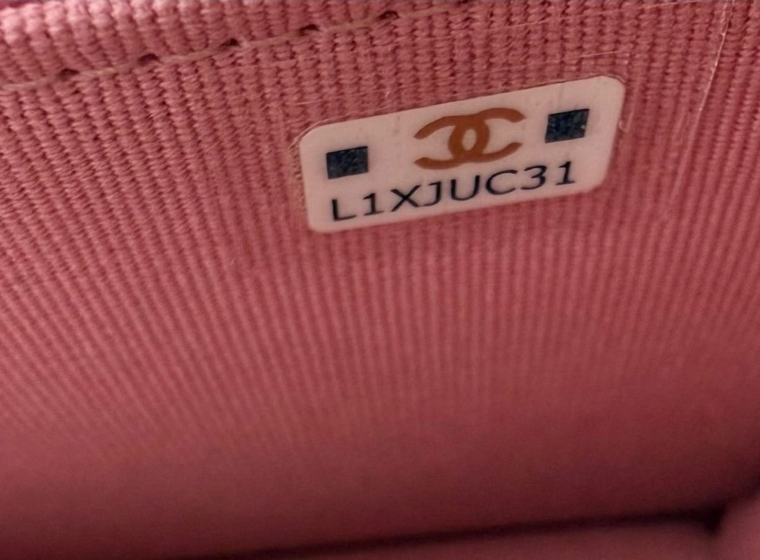 Chanel Tweed Quilted Mini Flap Pink Chain Waist Shoulder Bag - 11