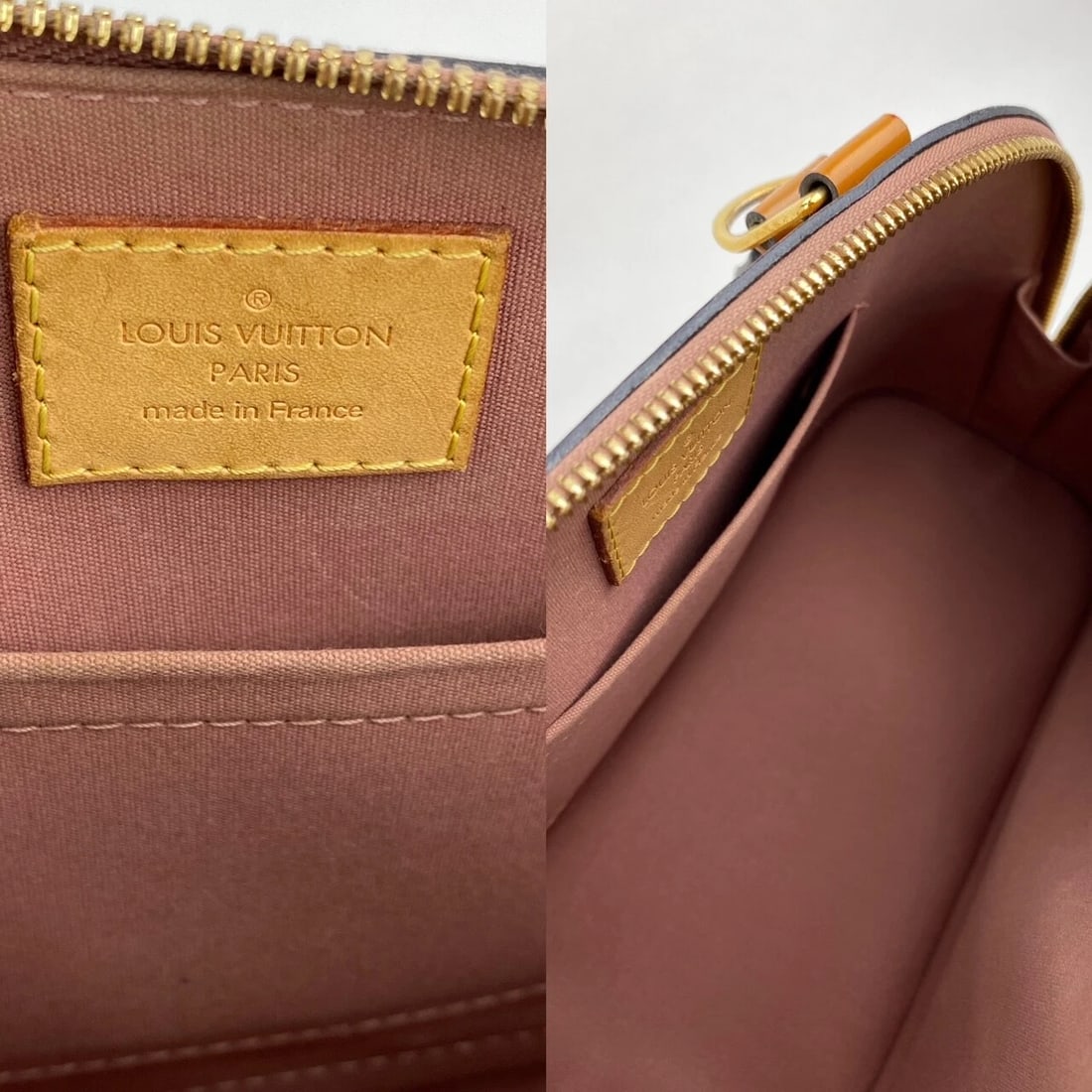 LOUIS VUITTON Alma BB Monogram Vernis Rose Velours Hand Shoulder Bag - 12