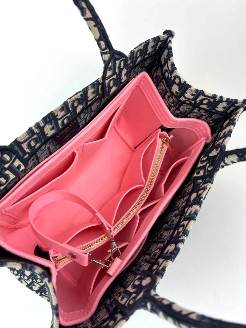 Christian Dior Medium Oblique Blue Multicolor Tote - 11