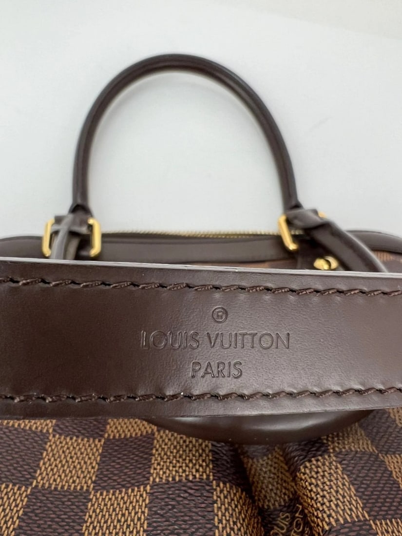 Louis Vuitton Trevi PM Damier Ebene Canvas Shoulder Hand Bag LIVE - 10