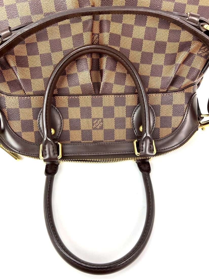 Louis Vuitton Trevi PM Damier Ebene Canvas Shoulder Hand Bag LIVE - 11