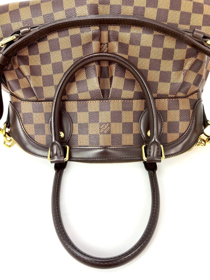 Louis Vuitton Trevi PM Damier Ebene Canvas Shoulder Hand Bag LIVE - 12
