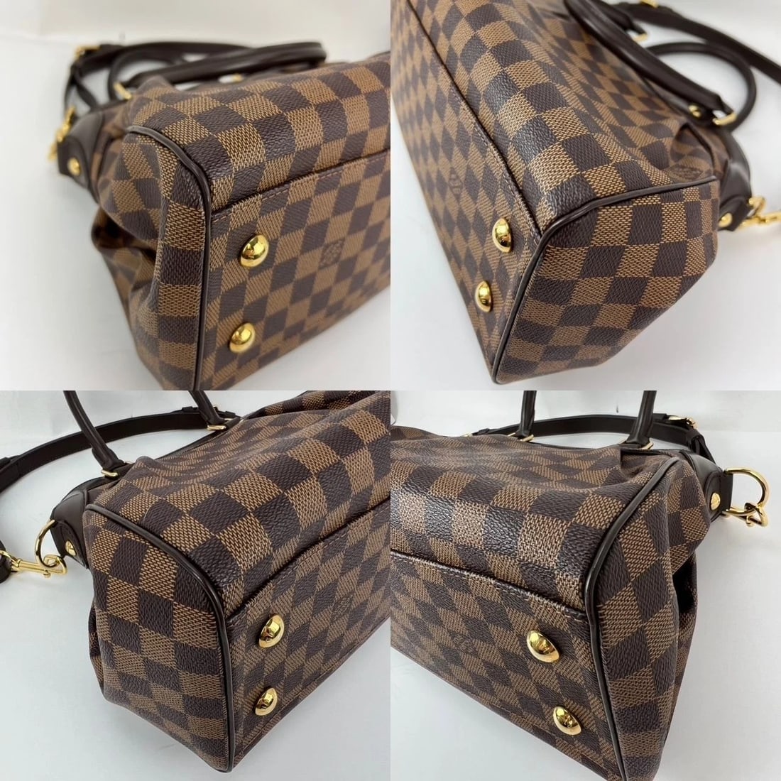 Louis Vuitton Trevi PM Damier Ebene Canvas Shoulder Hand Bag LIVE - 15