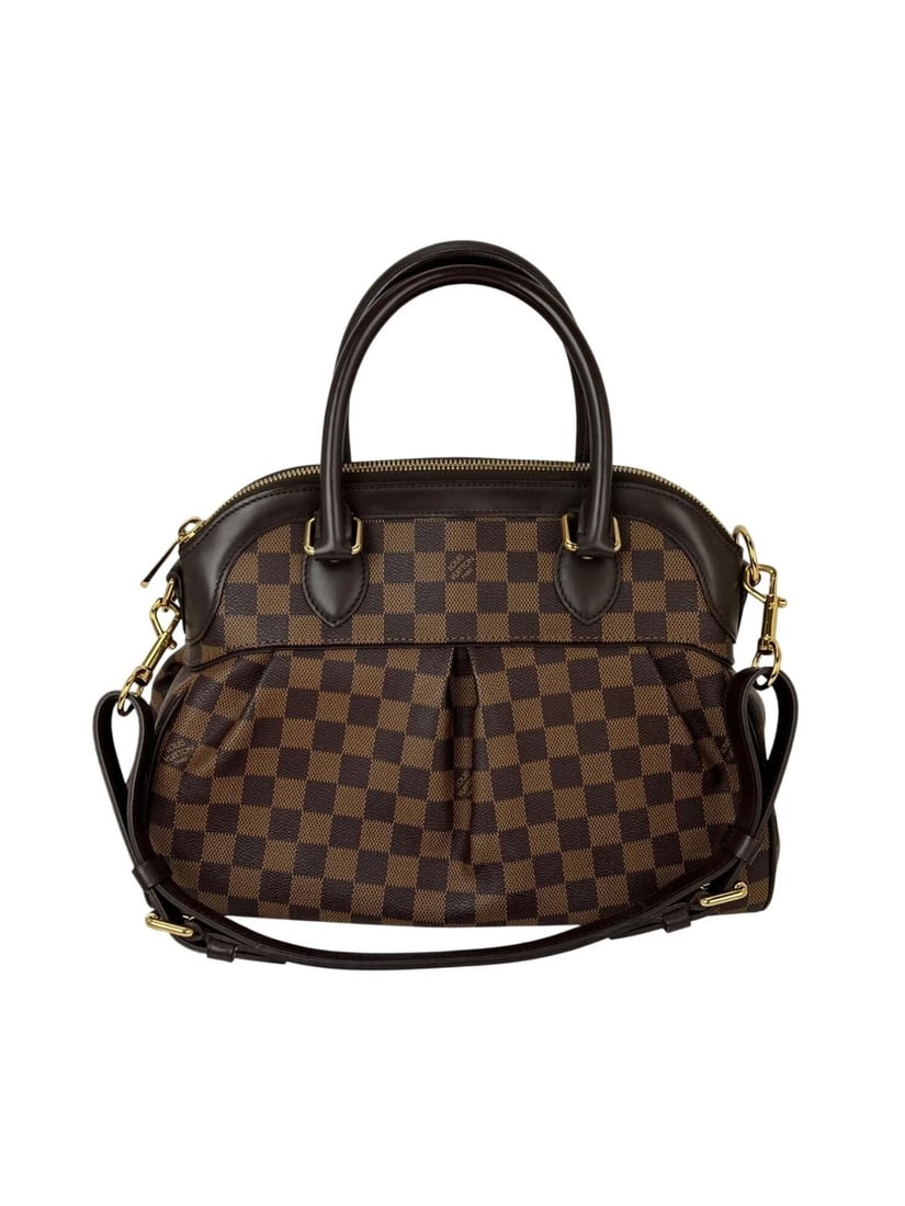 Louis Vuitton Trevi PM Damier Ebene Canvas Shoulder Hand Bag LIVE - 2