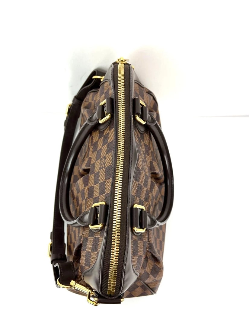 Louis Vuitton Trevi PM Damier Ebene Canvas Shoulder Hand Bag LIVE - 8