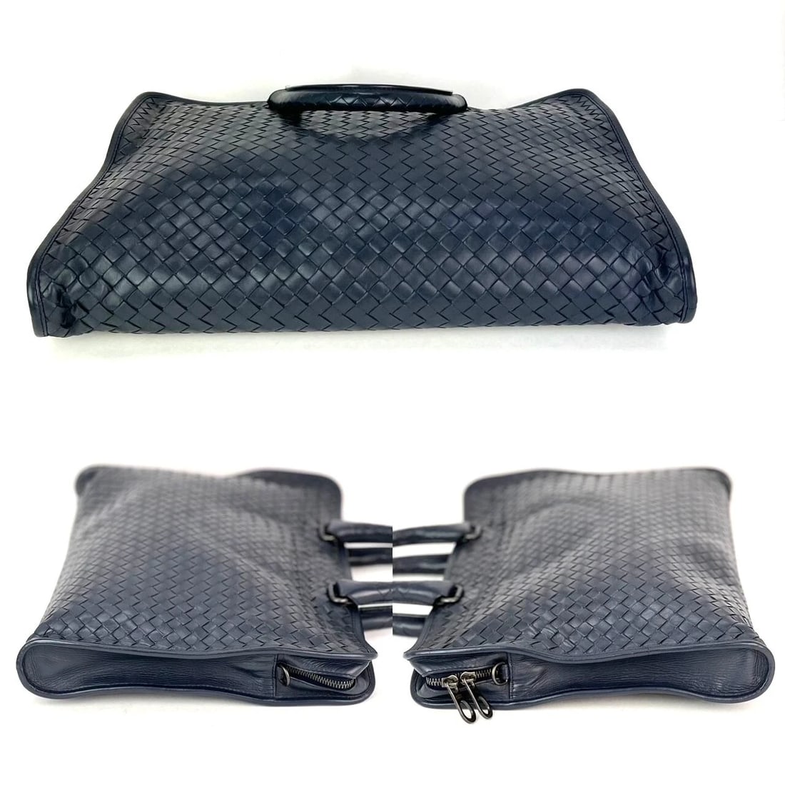 Bottega Veneta Intrecciato Top Zip Briefcase Attache Bag - 5