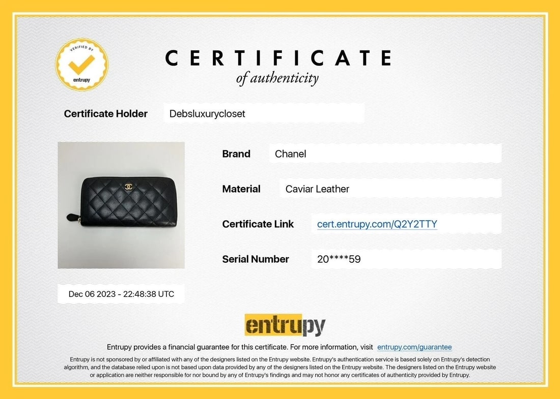 Chanel Caviar Quilted Large Gusset Zip Around Black Wallet - 11