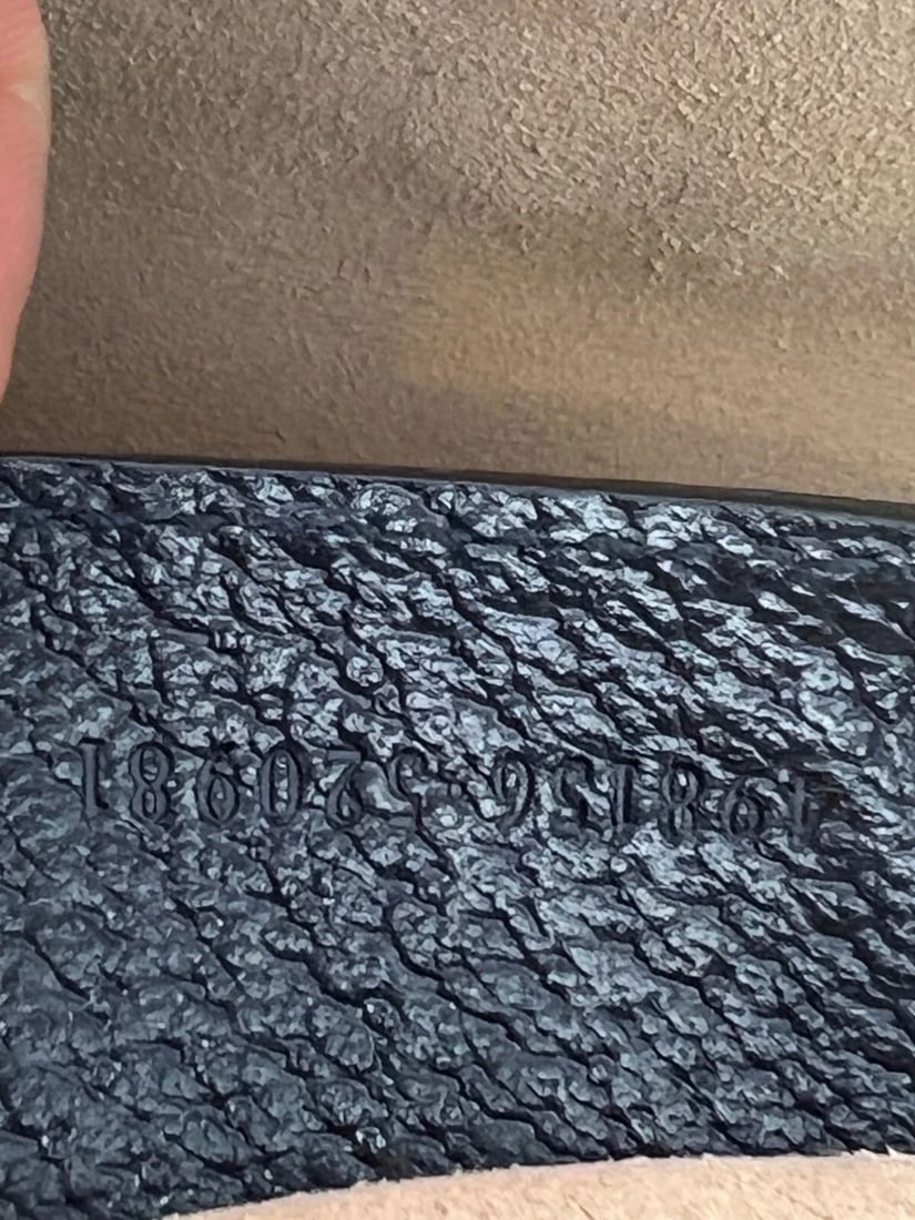 Gucci GG Supreme Dollar Calfskin Web Small Padlock Navy Tote - 8