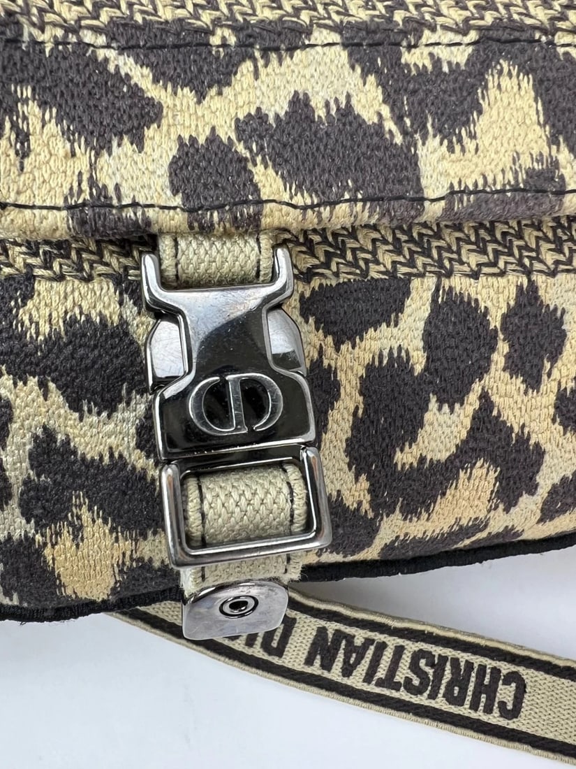 Christian Dior Small Diorcamp Leopard Messenger Shoulder Bag - 13