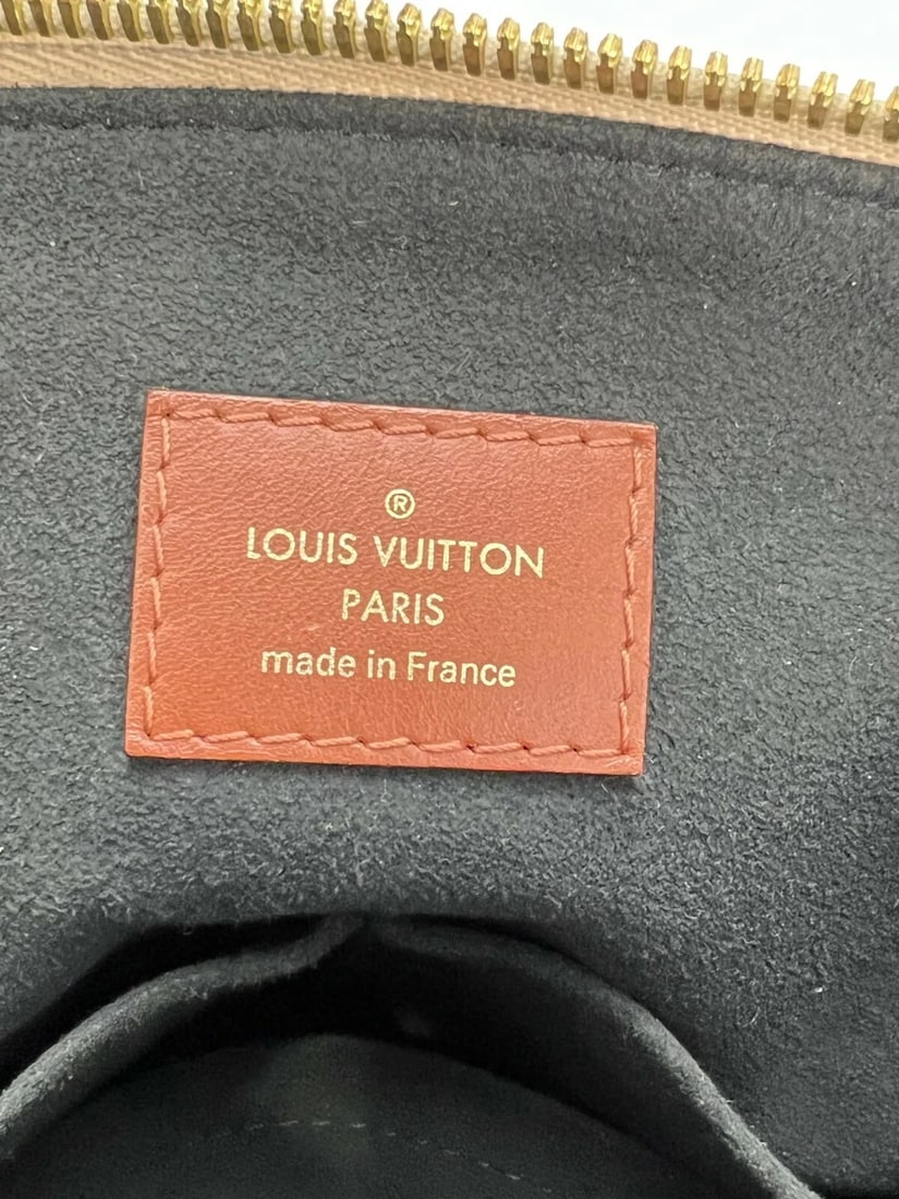 Louis Vuitton Braided V Tote MM Cream Leather Monogram Hand Bag - 9