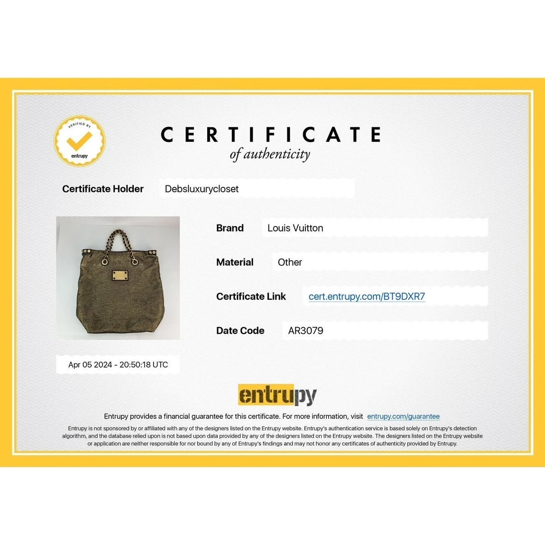 Louis Vuitton Metallic Jacquard double Jeu Soft Gold Tote - 12