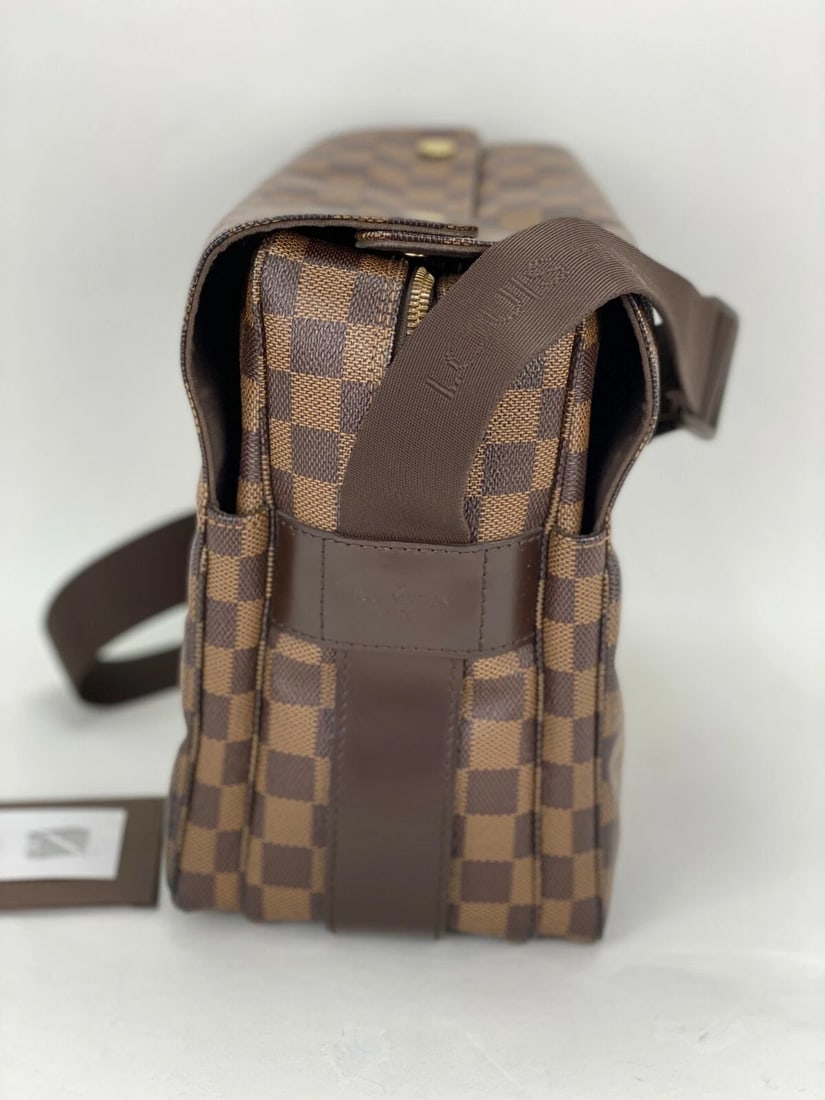 Louis Vuitton Bag Damier Ebene Canvas Naviglio Shoulder Messenger Bag - 2