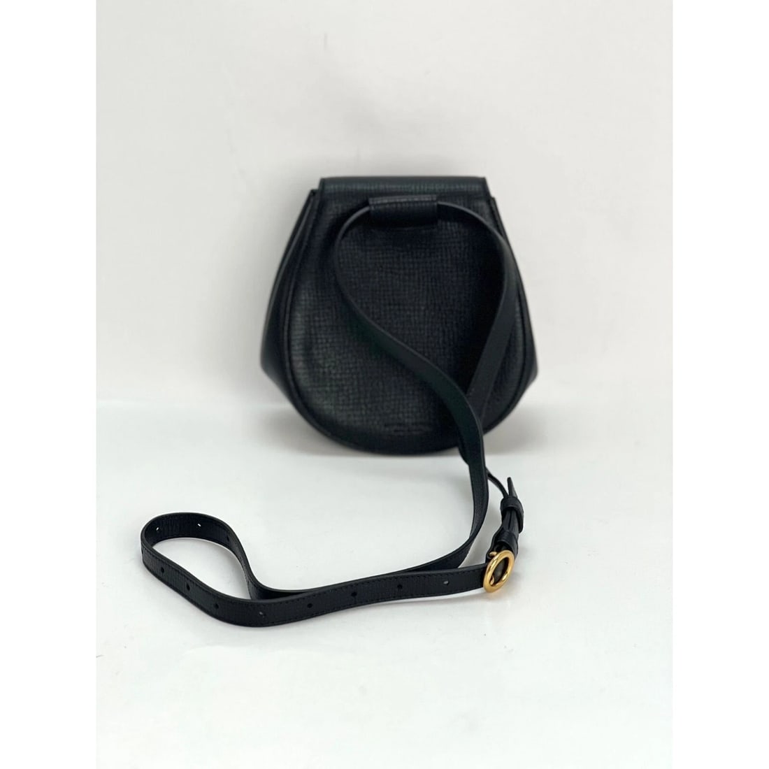 Bottega Veneta Palmellato Calfskin rounded Belt Waist Bag Black - 2
