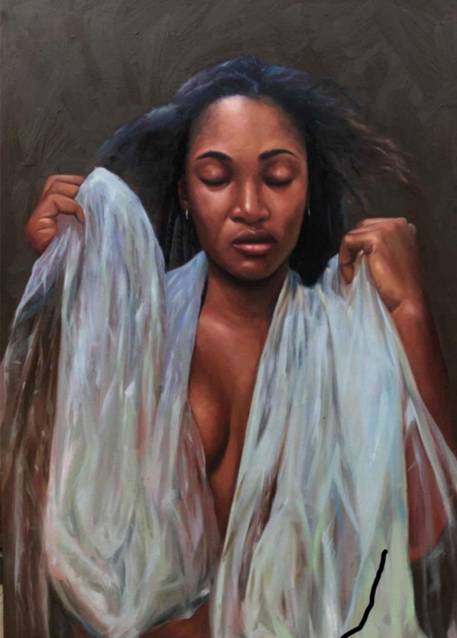 Sayeed Momoh, Wura (Gold) - 21st Century, Expressionist, Figurative Portrait, Oil, Women, 2023 - 9