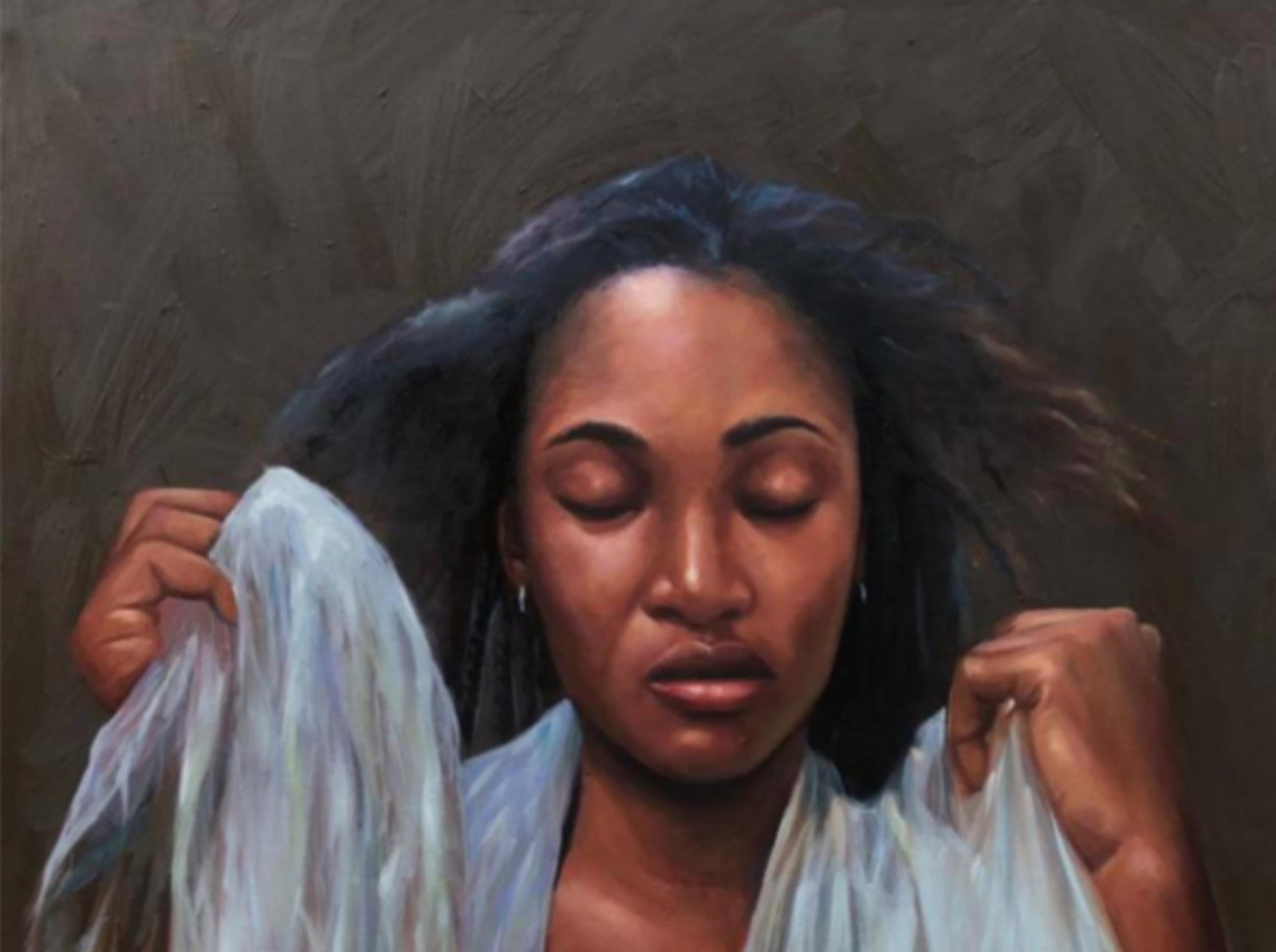 Sayeed Momoh, Wura (Gold) - 21st Century, Expressionist, Figurative Portrait, Oil, Women, 2023 - 10