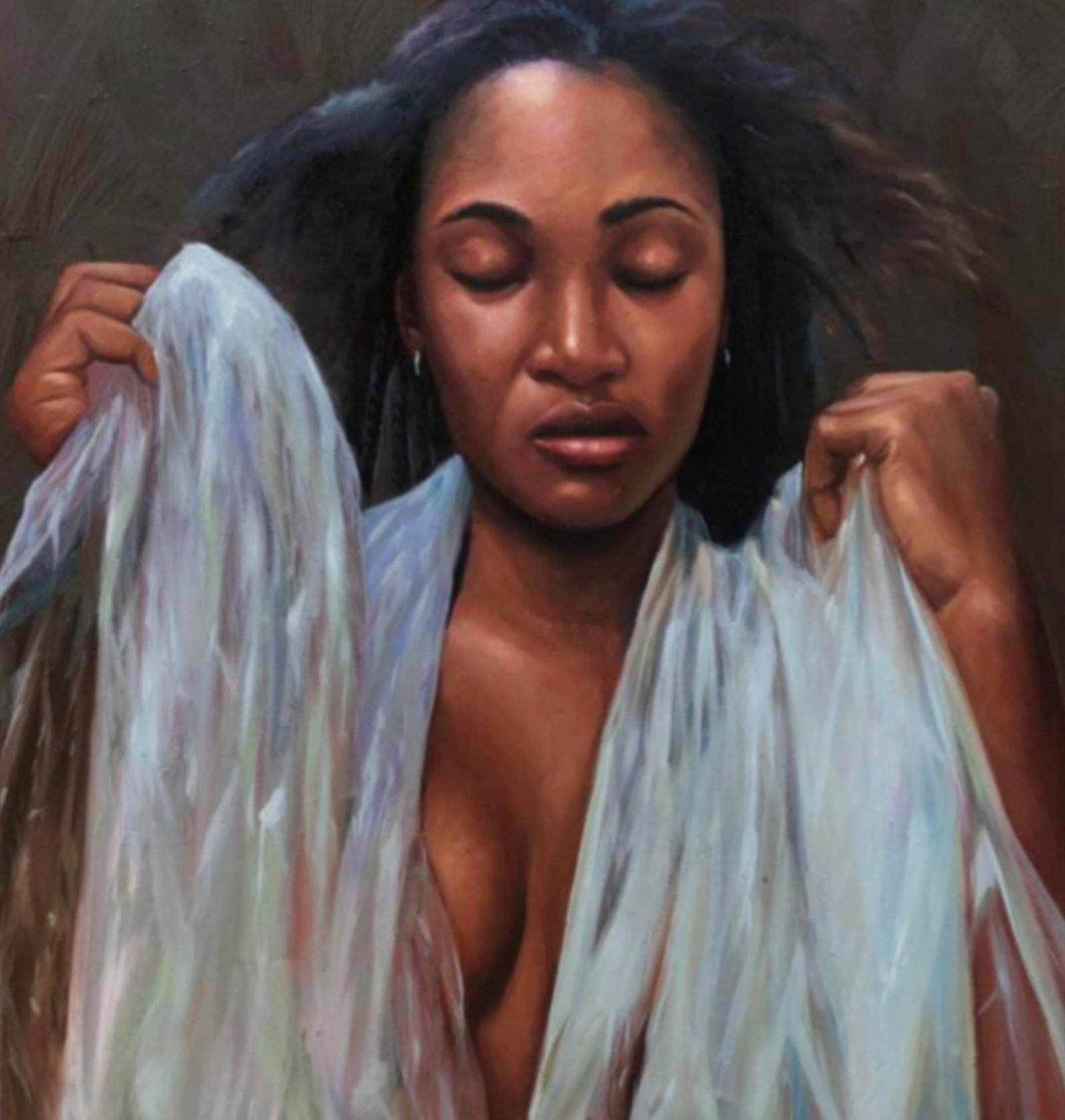 Sayeed Momoh, Wura (Gold) - 21st Century, Expressionist, Figurative Portrait, Oil, Women, 2023 - 12
