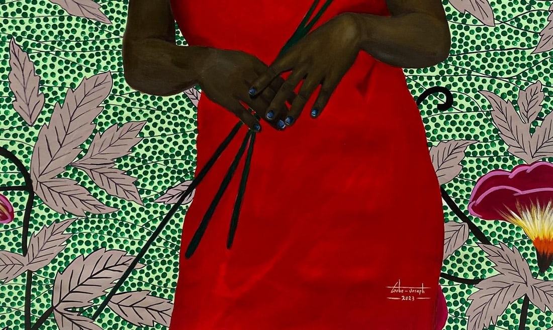 Gobe Joseph, Blossoms of Strength 2 -21st Century, Contemporary, Figurative Painting, Women, 2023 - 13