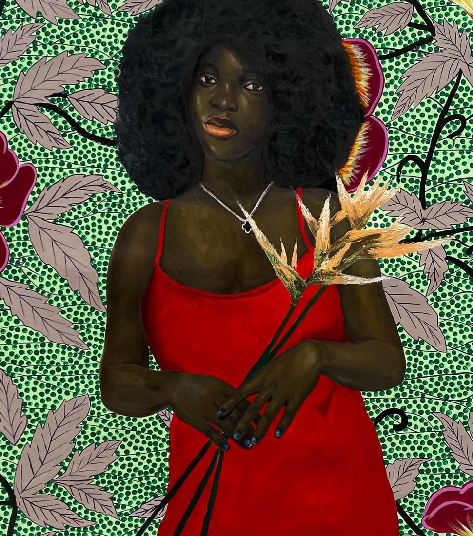 Gobe Joseph, Blossoms of Strength 2 -21st Century, Contemporary, Figurative Painting, Women, 2023 - 4