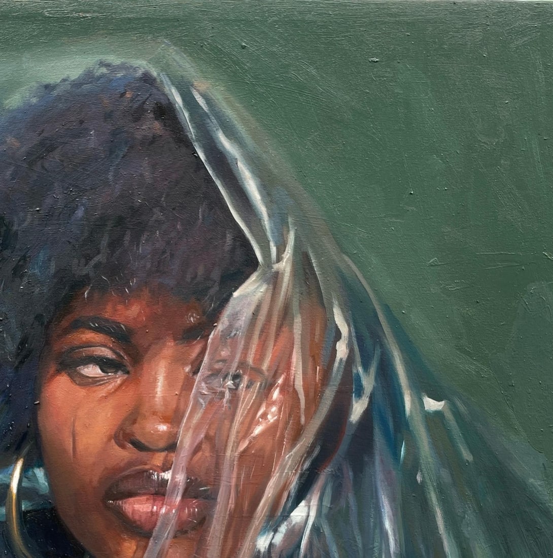 Sayeed Momoh, Closure - 21st Century, Contemporary, Figurative Portrait, Oil, Women in Fashion, 2023 - 12