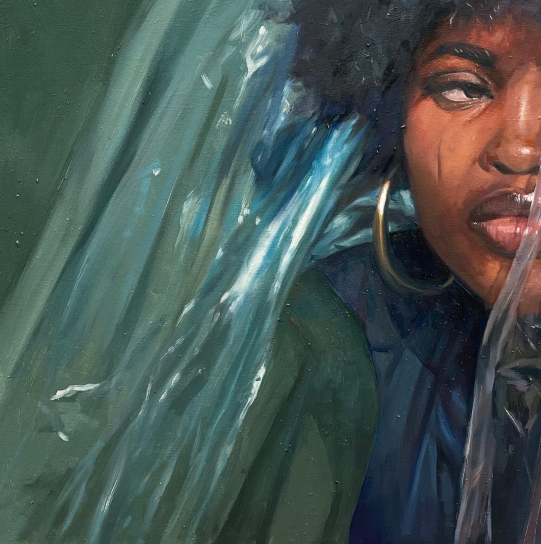 Sayeed Momoh, Closure - 21st Century, Contemporary, Figurative Portrait, Oil, Women in Fashion, 2023 - 13