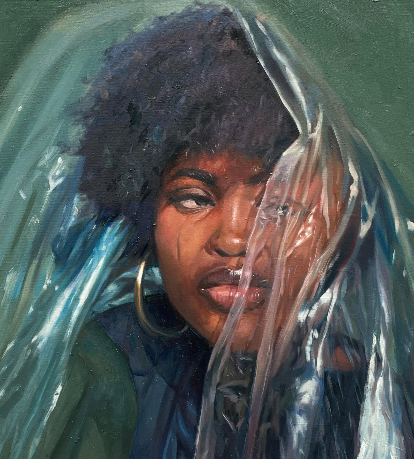 Sayeed Momoh, Closure - 21st Century, Contemporary, Figurative Portrait, Oil, Women in Fashion, 2023 - 3
