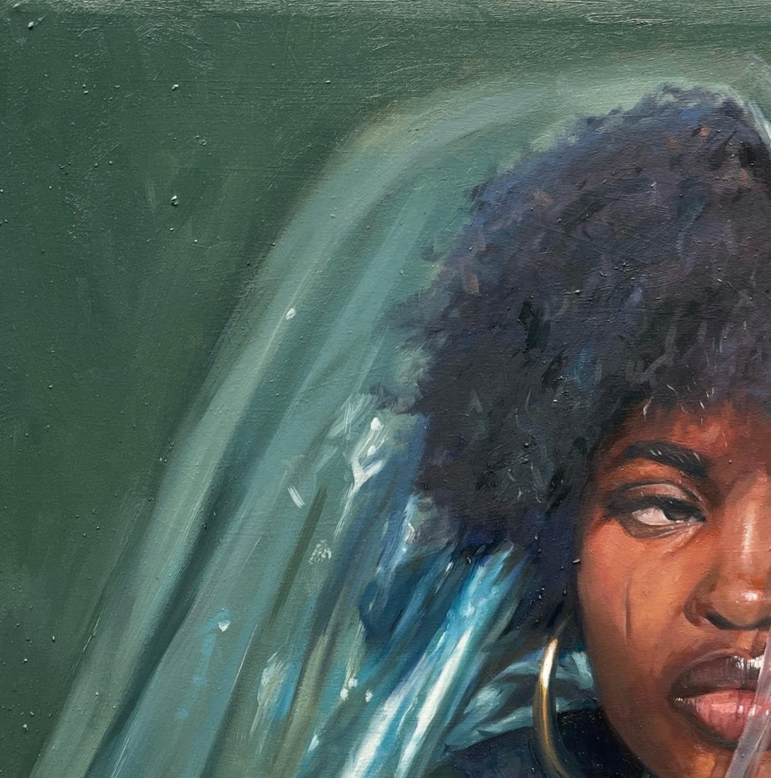 Sayeed Momoh, Closure - 21st Century, Contemporary, Figurative Portrait, Oil, Women in Fashion, 2023 - 5
