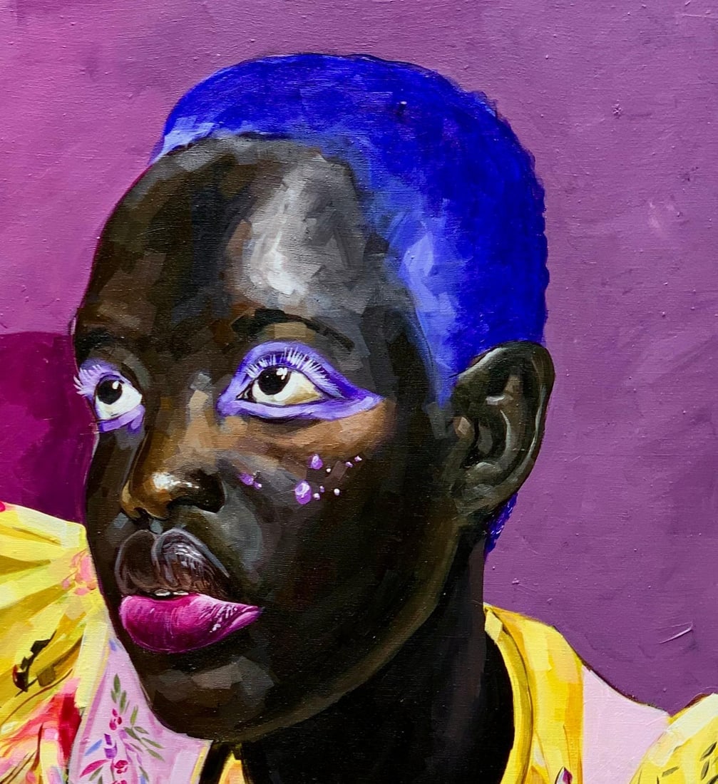 Elie HATUNGIMANA, Inner Bloom -21st Century, Contemporary, Figurative Painting, Women Art, 2024 - 6