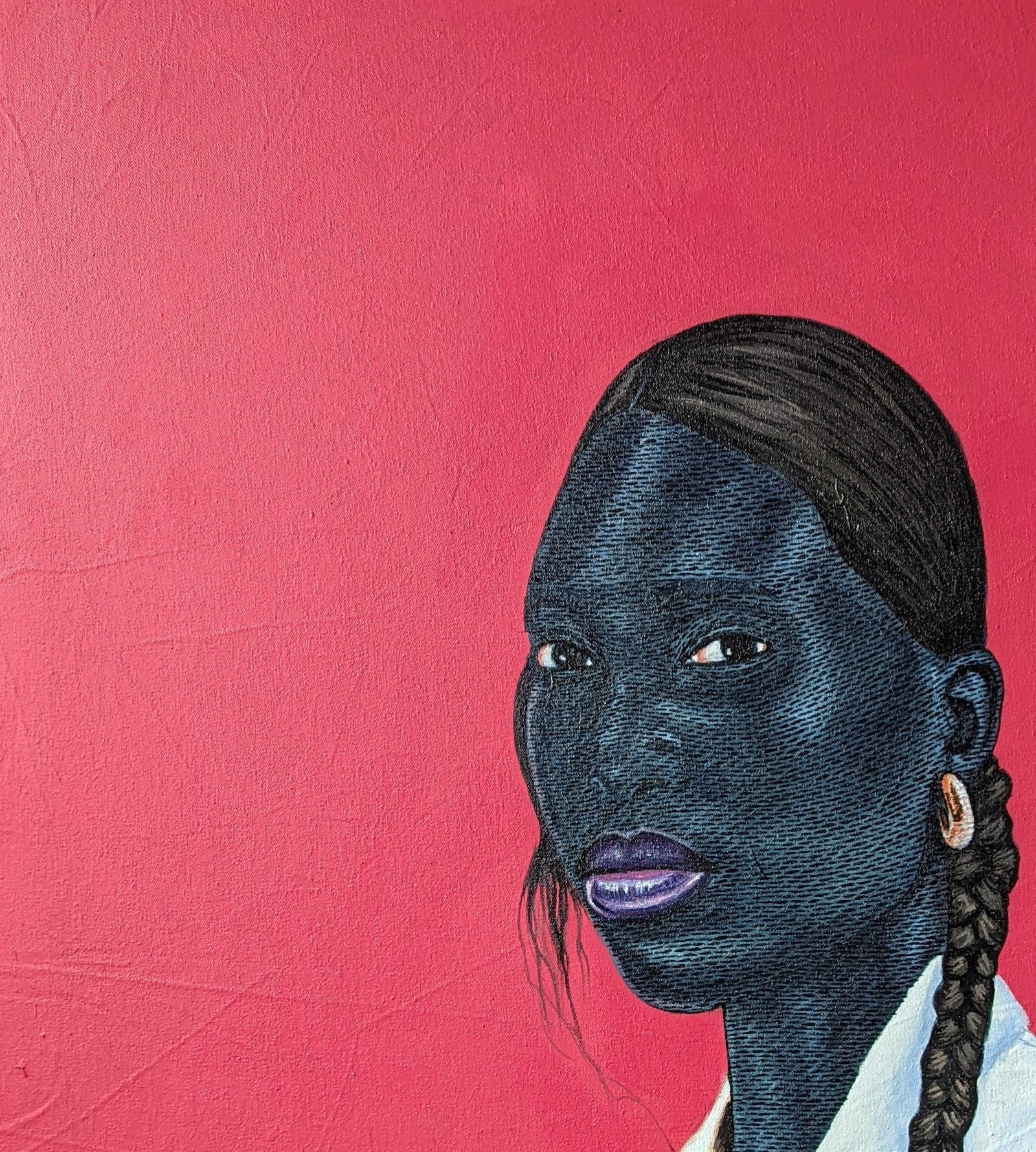 Kum Cletus, Black Beauty - 21st Century, Contemporary, Figurative Portrait, Acrylic, Women, 2023 - 5