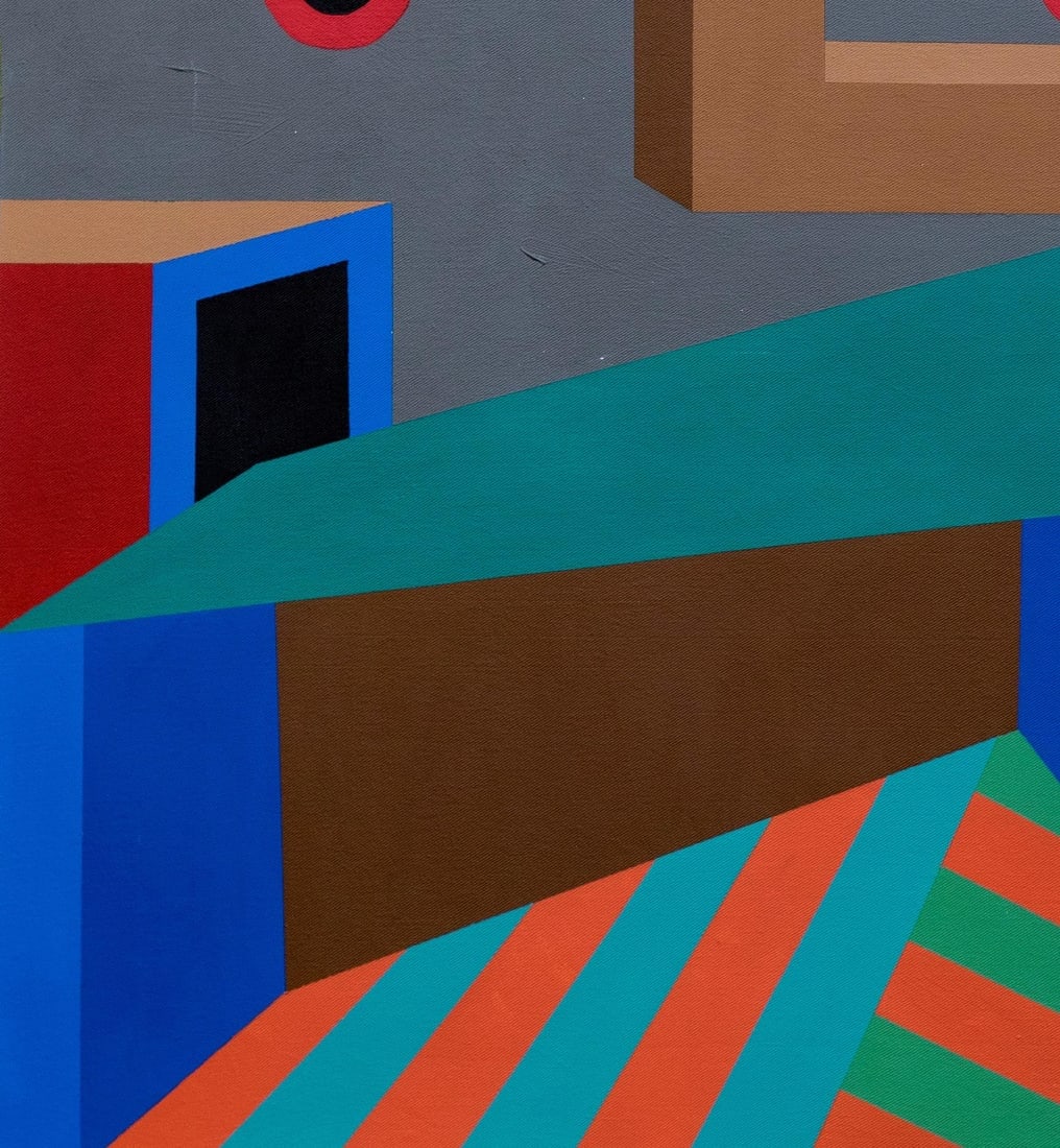 Chinedu Chidebe, Planes of a Split Atom -21st Century, Contemporary, Geometric Abstract, Interior, - 2