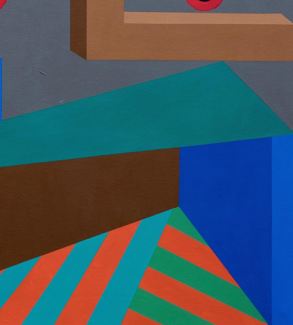 Chinedu Chidebe, Planes of a Split Atom -21st Century, Contemporary, Geometric Abstract, Interior, - 3