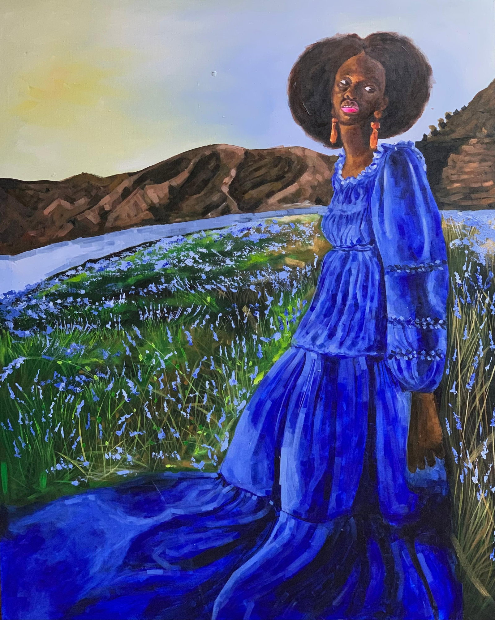 Elie HATUNGIMANA, Beacon of Light -21st Century, Contemporary, Figurative Portrait, Landscape, 2023 - 10