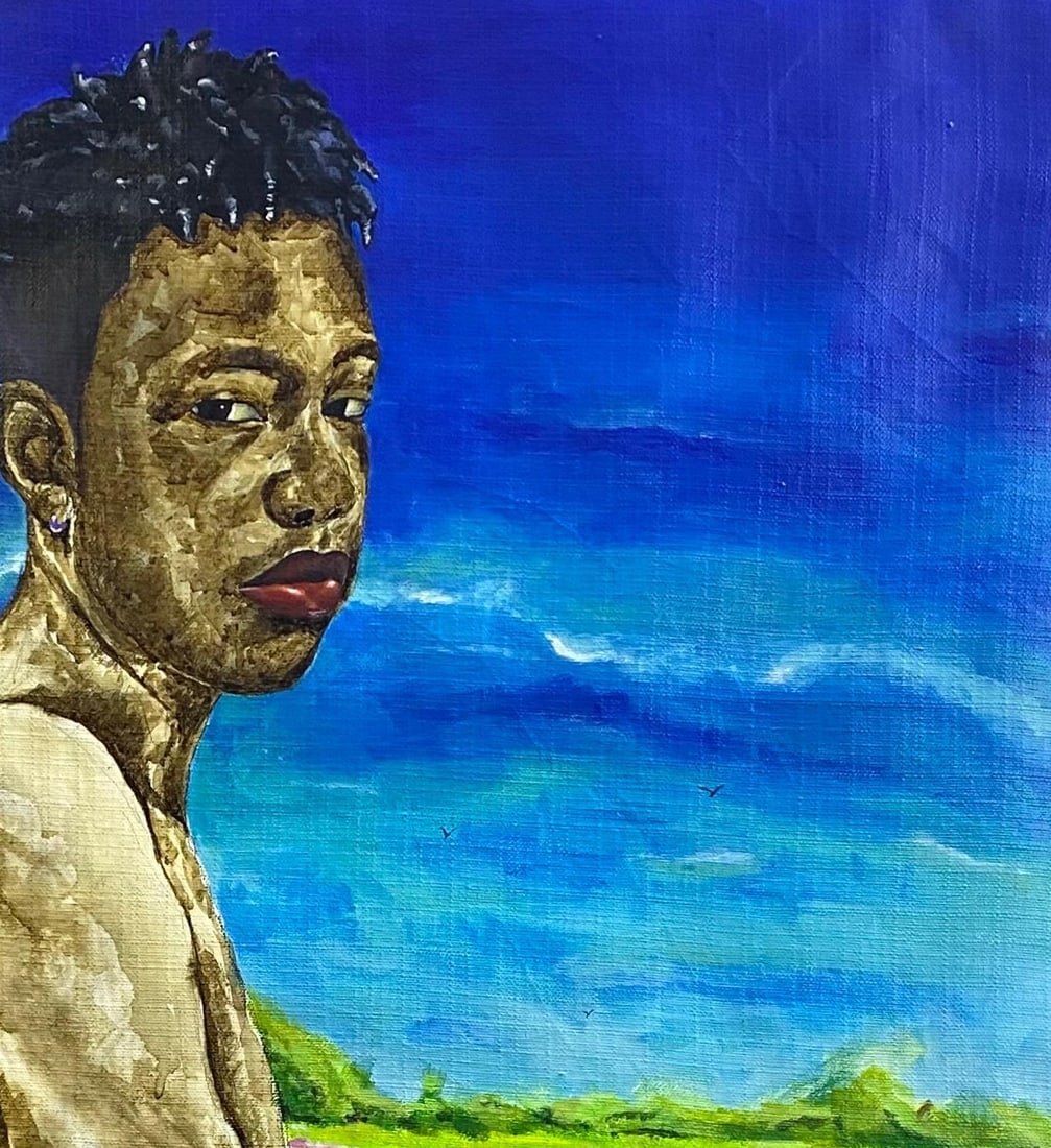 Emmanuel Ojebola, Echoes of Success and Unseen Burdens - 21st Century, Contemporary, Garden, Men, - 3