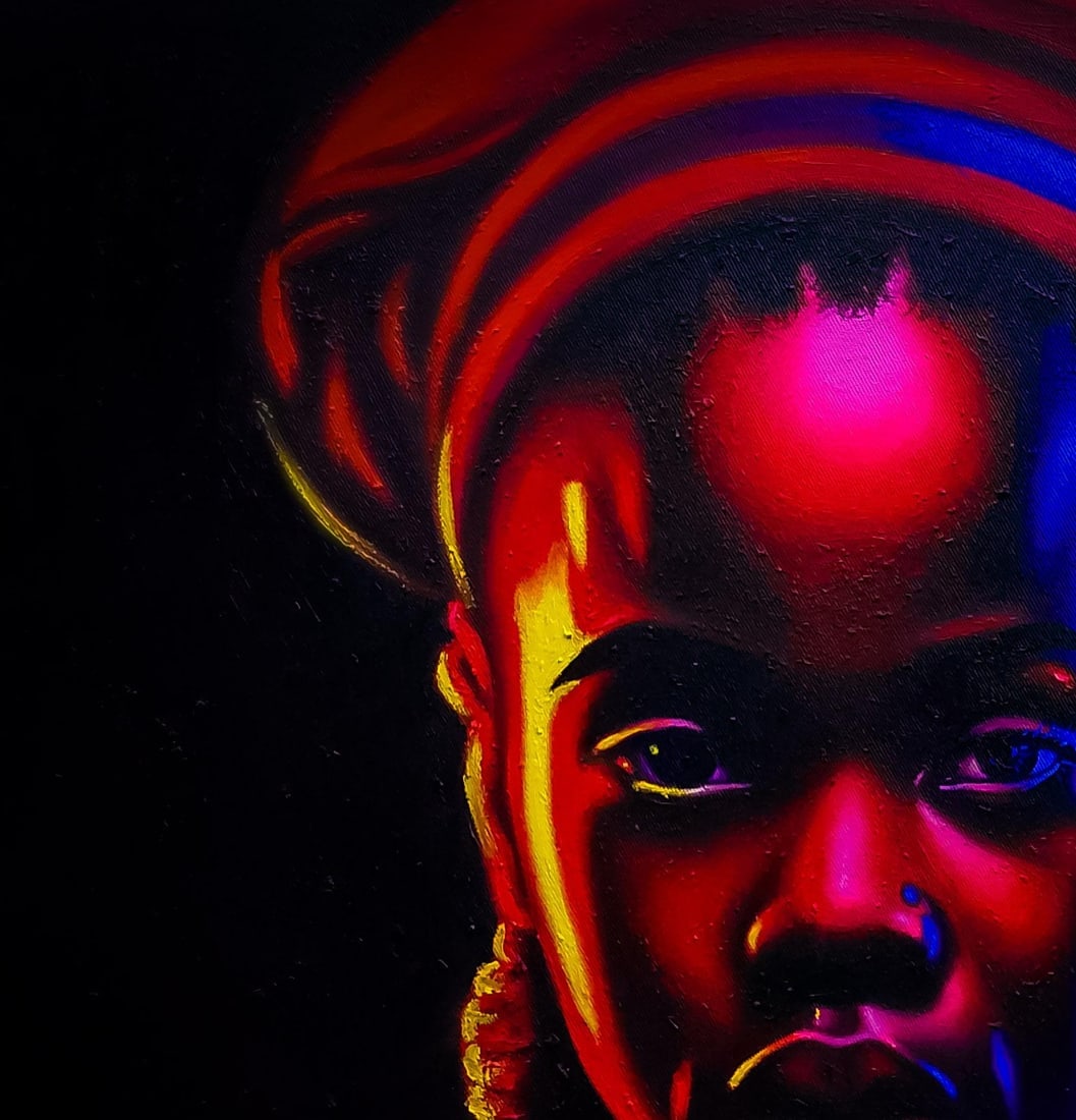 Awosola Michael Angello, Sonorous Whispers of Lyrics -21st Century, Contemporary, Portrait Painting, - 5