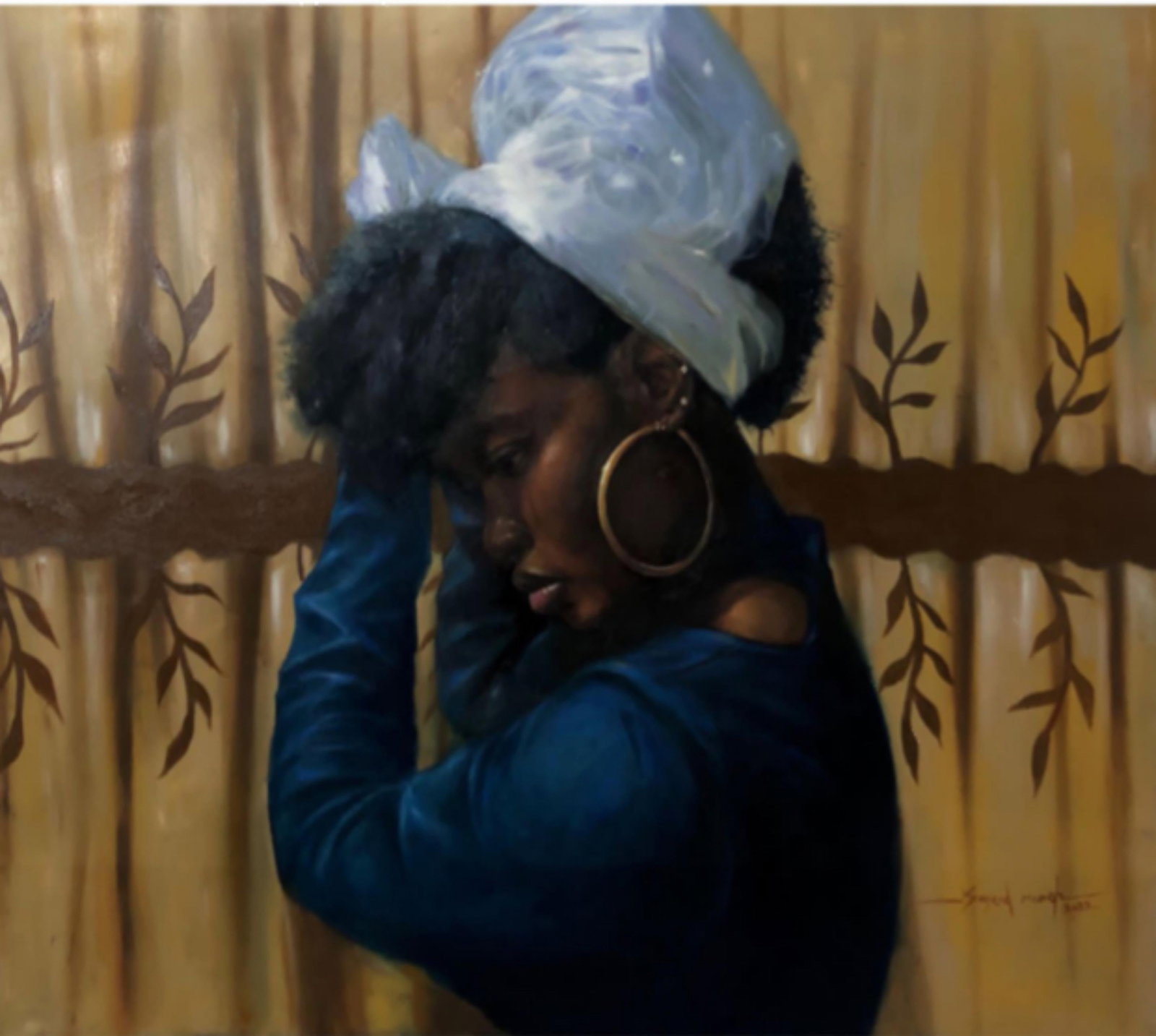 Sayeed Momoh, Harirah: One of My Days - 21st Century, Contemporary, Portrait, Women in Fashion, 2023 - 5