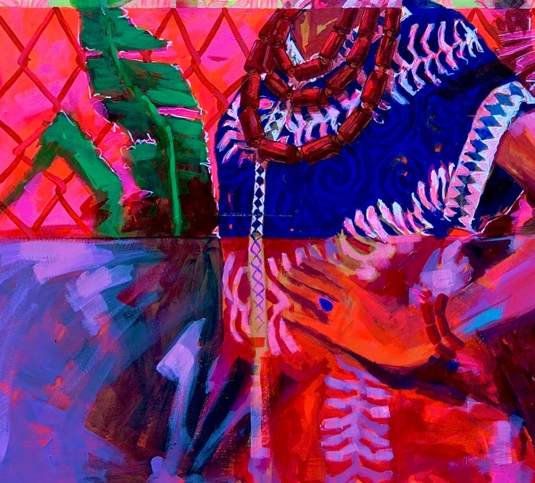 Godfrey Chukwuebuka , Adanna (Cultural Fusion) -21st Century, Contemporary, Figurative Painting, - 13