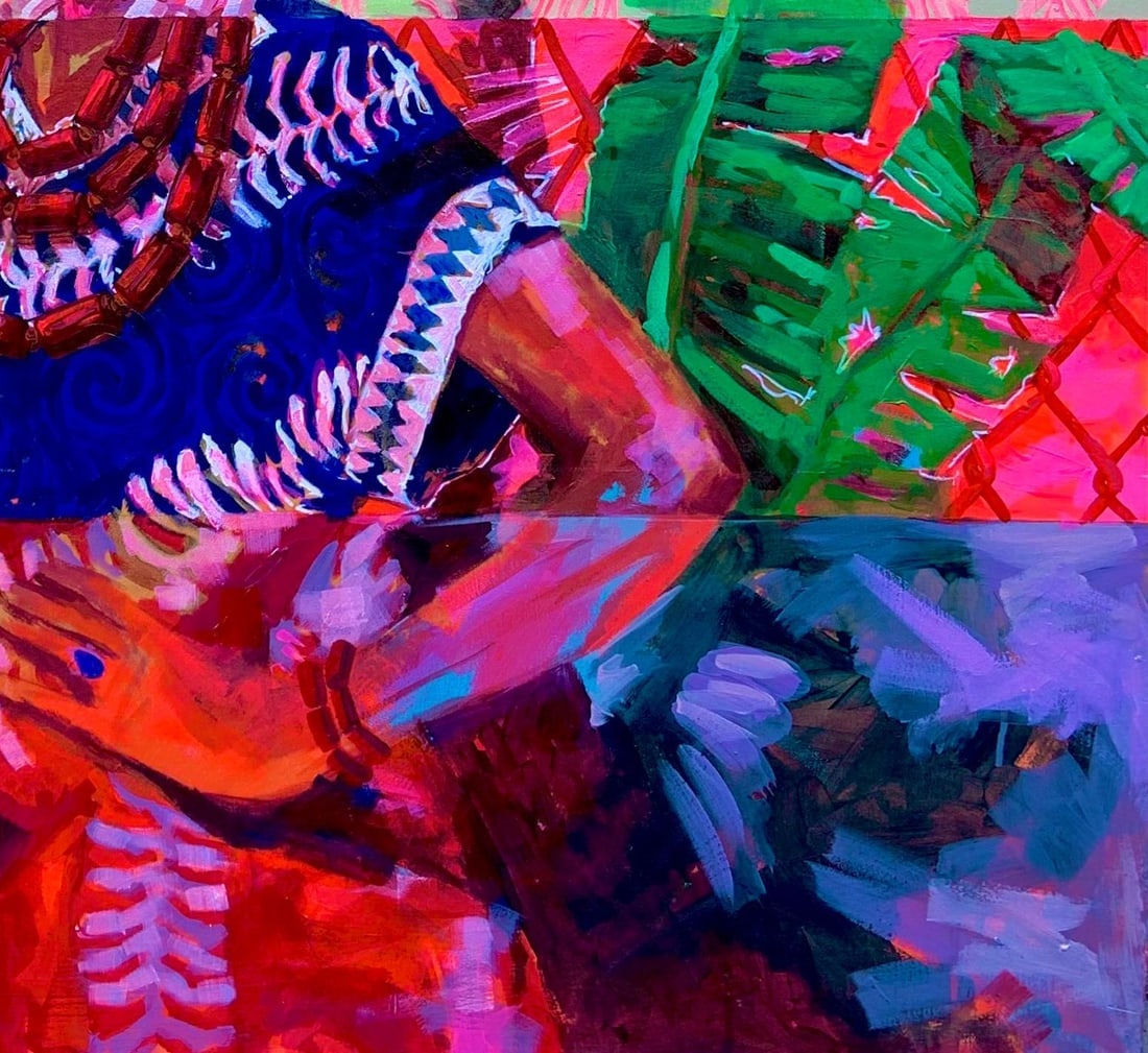 Godfrey Chukwuebuka , Adanna (Cultural Fusion) -21st Century, Contemporary, Figurative Painting, - 2