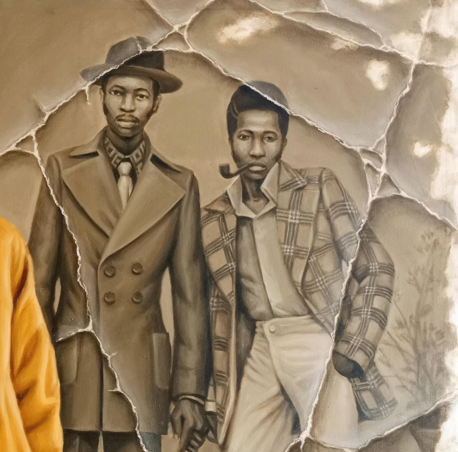 Oluwaseun Ojebiyi, Timeless Friends -21st Century, Contemporary, Figurative Painting, Oil, 2024 - 6