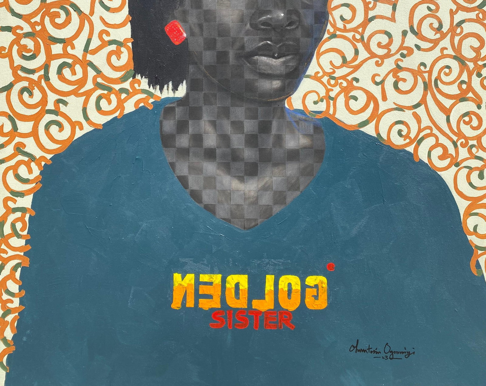Oluwatosin Ogunniyi , Blood Sister - 21st Century, Contemporary, Figurative Portrait, Black Women - 4