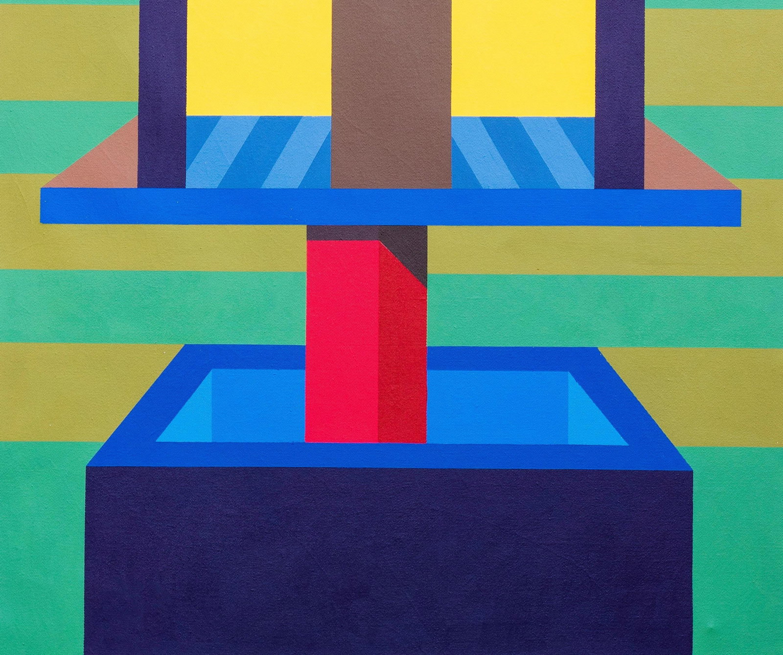 Chinedu Chidebe, Psychedelic Portal - 21st Century, Contemporary, Geometric Abstract, Interior, 2024 - 3